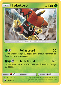 Carte Pokémon Tokotoro 37/214 de la série Tonnerre Perdu en vente au meilleur prix