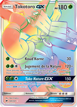 Carte Pokémon Tokotoro GX 149/147 de la série Ombres Ardentes en vente au meilleur prix