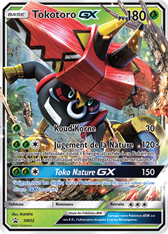 Carte Pokémon Promo Tokotoro GX SM32 de la série Promos Soleil et Lune