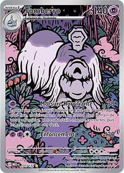 Carte Pokémon Illustration rare Tomberro 145/132 de la série Méga-Évolution