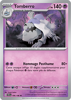 Carte Pokémon Tomberro 106/198 de la série Écarlate et Violet en vente au meilleur prix