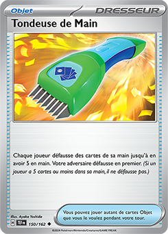 Carte Pokémon Tondeuse de Main 150/162 de la série Forces Temporelles en vente au meilleur prix