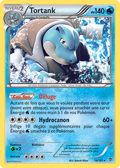 Carte Pokémon Tortank 16/101 de la série Explosion Plasma en vente au meilleur prix