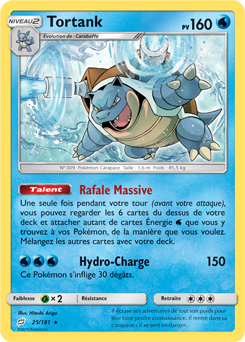 Carte Pokémon Tortank 25/181 de la série Duo de Choc en vente au meilleur prix