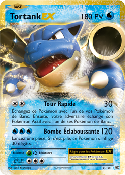 Carte Pokémon Tortank EX 21/108 de la série Évolutions en vente au meilleur prix