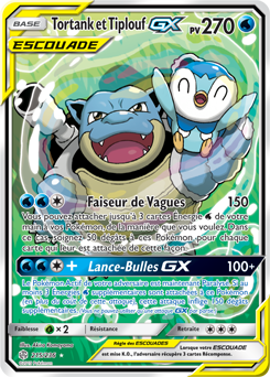 Carte Pokémon Tortank Tiplouf GX 215/236 de la série Éclipse Cosmique en vente au meilleur prix