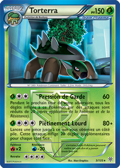 Carte Pokémon Torterra 3/135 de la série Tempête Plasma en vente au meilleur prix