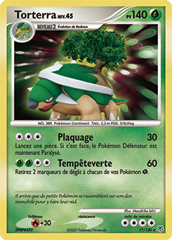 Carte Pokémon Torterra 17/130 de la série Diamant & Perle en vente au meilleur prix