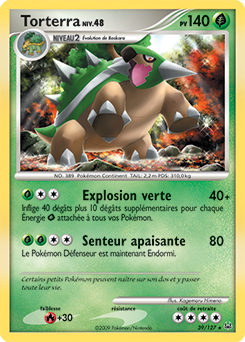 Carte Pokémon Torterra 39/127 de la série Platine en vente au meilleur prix