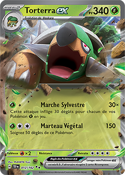 Carte Pokémon Torterra ex 12/162 de la série Forces Temporelles en vente au meilleur prix