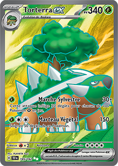 Carte Pokémon Torterra ex 185/162 de la série Forces Temporelles en vente au meilleur prix