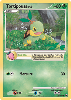Carte Pokémon Tortipouss 78/100 de la série Aube Majestueuse en vente au meilleur prix