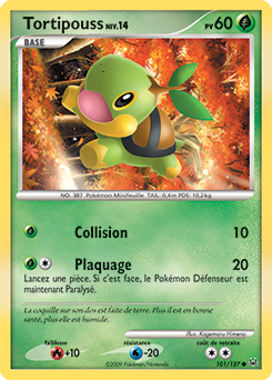 Carte Pokémon Tortipouss 101/127 de la série Platine en vente au meilleur prix