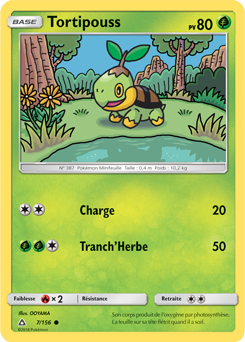 Carte Pokémon Tortipouss 7/156 de la série Ultra Prisme en vente au meilleur prix