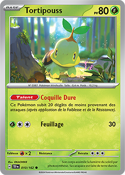 Carte Pokémon Tortipouss 10/162 de la série Forces Temporelles en vente au meilleur prix