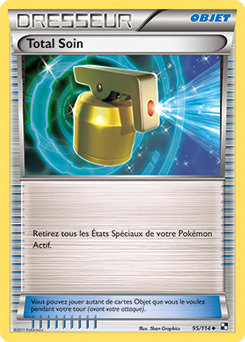 Carte Pokémon Peu commune Total Soin 95/114 de la série Noir & Blanc