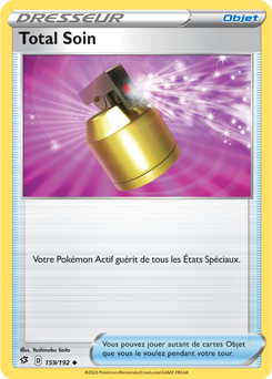 Carte Pokémon Peu commune Total Soin 159/192 de la série Clash des Rebelles