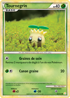 Carte Pokémon Tournegrin 85/123 de la série HeartGold SoulSilver en vente au meilleur prix