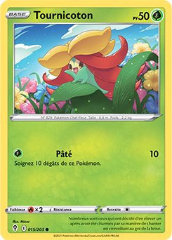 Carte Pokémon Communes Tournicoton 15/203 de la série Évolution Céleste