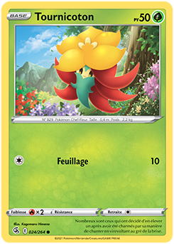 Carte Pokémon Communes Tournicoton 24/264 de la série Poing de Fusion