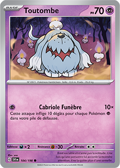 Carte Pokémon Toutombe 104/198 de la série Écarlate et Violet en vente au meilleur prix