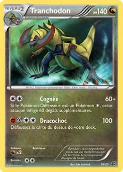Carte Pokémon Tranchodon 16/20 de la série Coffre des Dragons en vente au meilleur prix