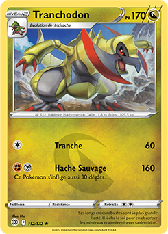Carte Pokémon Tranchodon 112/172 de la série Stars Étincelantes en vente au meilleur prix