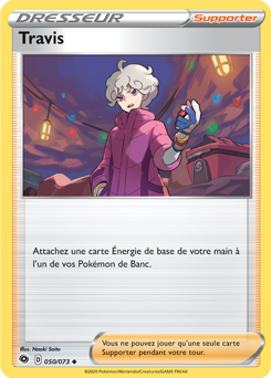 Carte Pokémon Peu commune Travis 050/073 de la série La Voie du Maître
