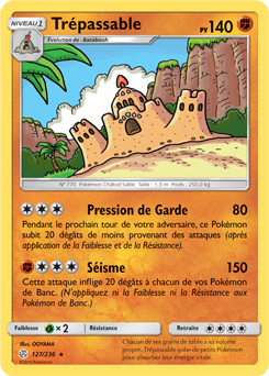 Carte Pokémon Trépassable 127/236 de la série Éclipse Cosmique en vente au meilleur prix