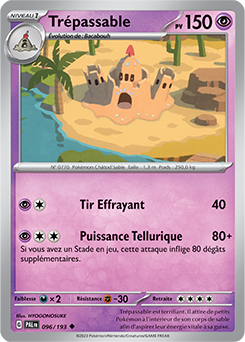 Carte Pokémon Trépassable 096/193 de la série Évolutions à Paldea en vente au meilleur prix