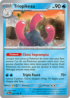 Carte Pokémon Peu commune Triopikeau 53/182 de la série Faille Paradoxe