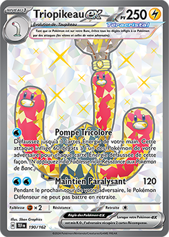 Carte Pokémon Triopikeau ex 190/162 de la série Forces Temporelles en vente au meilleur prix