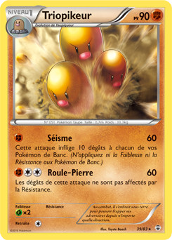 Carte Pokémon Rare Triopikeur 39/83 de la série Générations