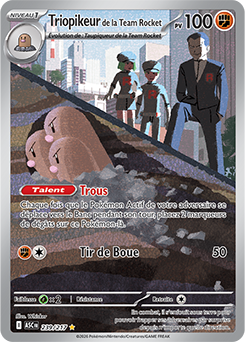 Carte Pokémon Triopikeur de la Team Rocket 239/217 de la série Héros Transcendants en vente au meilleur prix