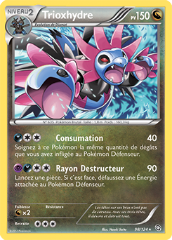Carte Pokémon Rare Trioxhydre 98/124 de la série Dragons Éxaltés