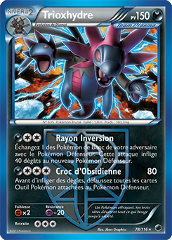 Carte Pokémon Trioxhydre 78/116 de la série Glaciation Plasma en vente au meilleur prix