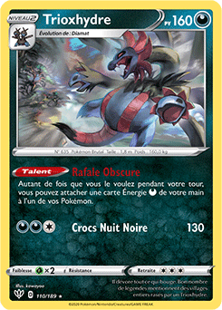 Carte Pokémon Trioxhydre 110/189 de la série Ténèbres Embrasées en vente au meilleur prix