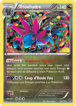 Carte Pokémon Trioxhydre 74/119 de la série Vigueur Spectrale en vente au meilleur prix