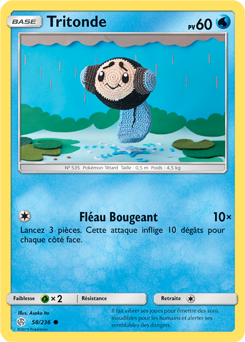 Carte Pokémon Tritonde 58/236 de la série Éclipse Cosmique en vente au meilleur prix