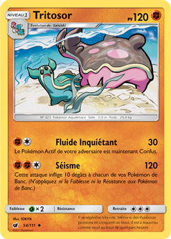 Carte Pokémon Tritosor 54/111 de la série Invasion Carmin en vente au meilleur prix