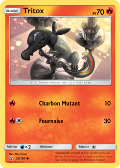 Carte Pokémon Commune Tritox 25/156 de la série Ultra Prisme