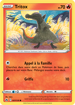 Carte Pokémon Tritox 027/159 de la série Zénith Suprême en vente au meilleur prix