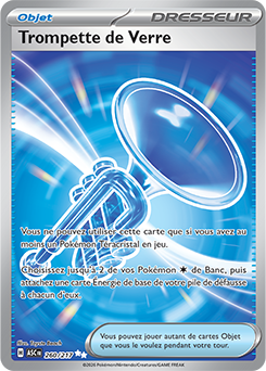 Carte Pokémon Trompette de Verre 260/217 de la série Héros Transcendants en vente au meilleur prix