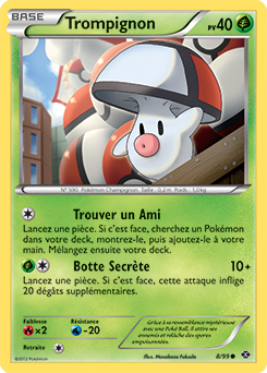 Carte Pokémon Trompignon 8/99 de la série Destinées Futures en vente au meilleur prix