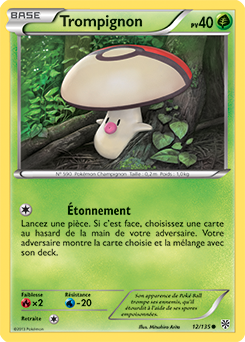 Carte Pokémon Trompignon 12/135 de la série Tempête Plasma en vente au meilleur prix