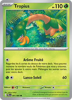 Carte Pokémon Tropius 1/84 de la série Nuit Noire en vente au meilleur prix