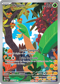 Carte Pokémon Tropius 195/193 de la série Évolutions à Paldea en vente au meilleur prix