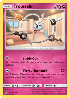Carte Pokémon Peu commune Trousselin 89/131 de la série Lumière Interdite