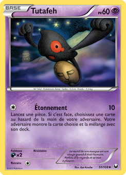 Carte Pokémon Tutafeh 51/108 de la série Explorateurs Obscurs en vente au meilleur prix