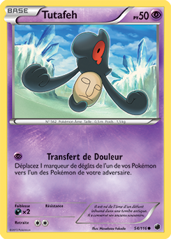 Carte Pokémon Tutafeh 54/116 de la série Glaciation Plasma en vente au meilleur prix